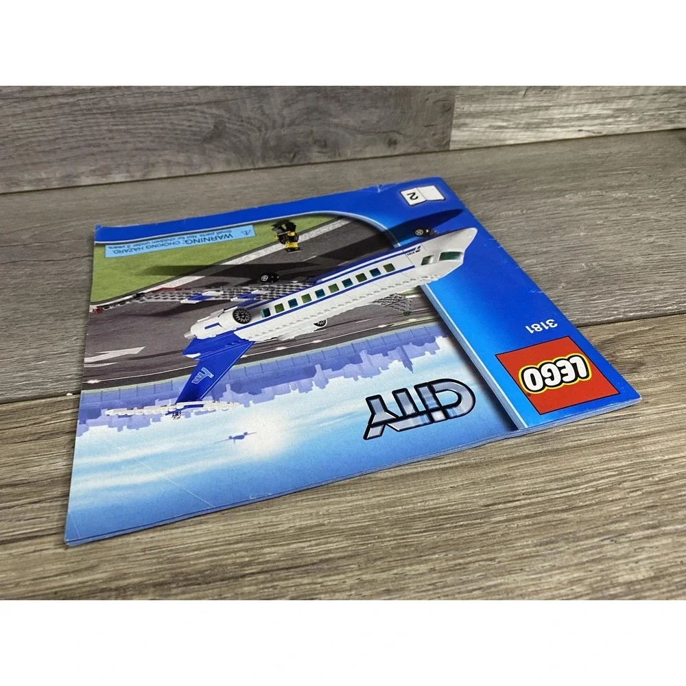 LEGO City 3181 Passenger‎ Plane Instruction Manual Book 2 2010 Illustrated